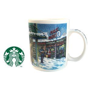 STARBUCKS COFFEE PIKE PLACE SEATTLE Christmas Market Holiday Mug